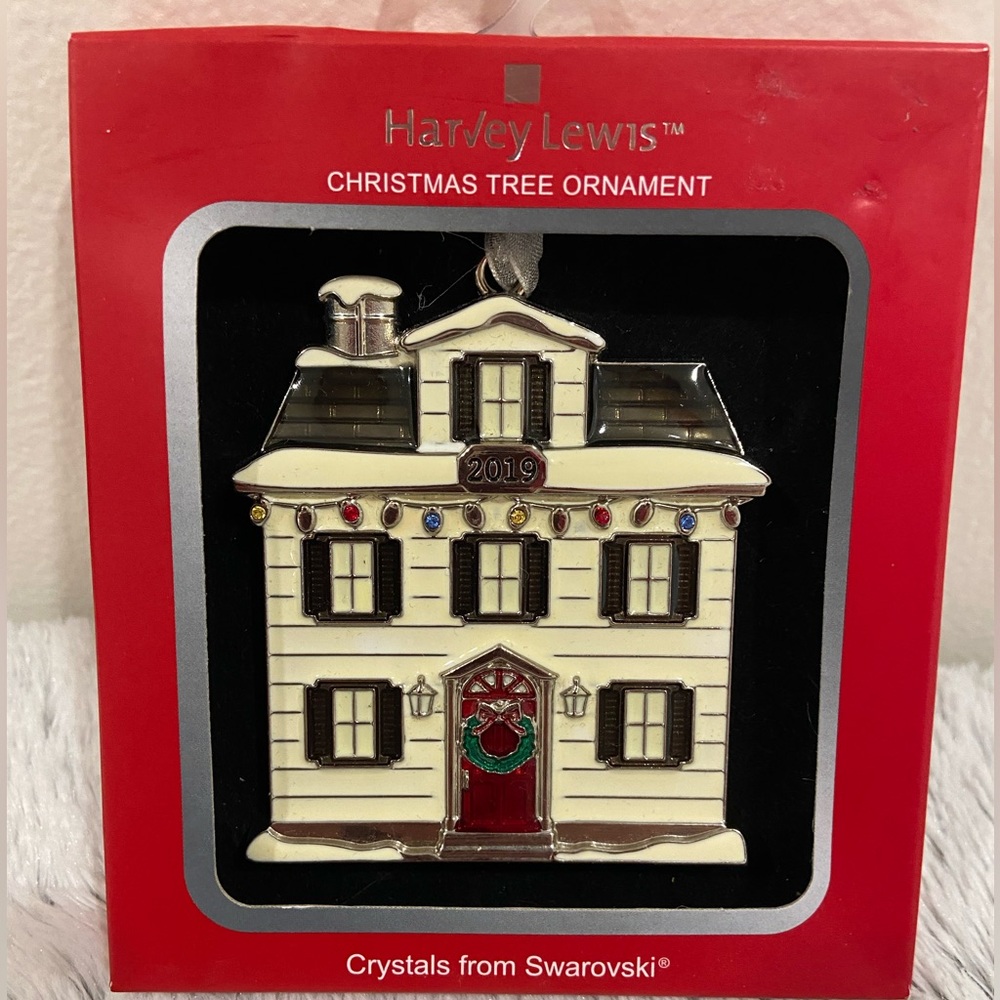 2019 Harvey Lewis Christmas Tree Ornament with Swarovski Crystals